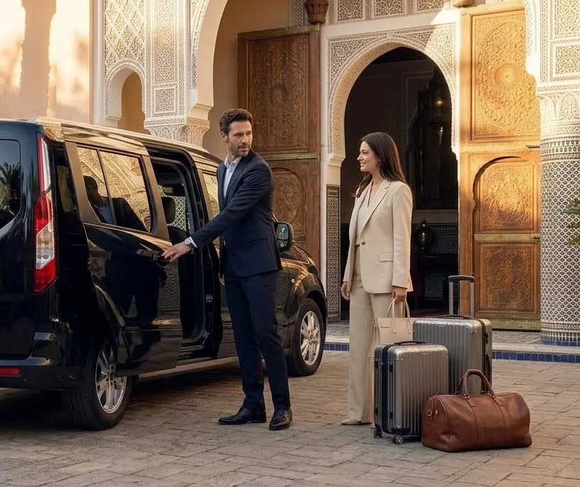 Private airport transfer from Marrakech Menara Airport to hotel